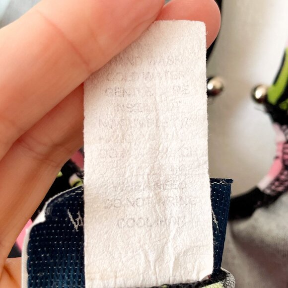 Vintage Y2K Tropical Floral Halter Midi Dress Handkerchief Hem, Sz Medium - Picture 6 of 10